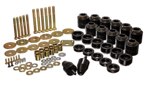 Energy Suspension 2.4108G; Body Mount Bushing 1" Lift Black for 97-06 Jeep TJ - Picture 2 of 4
