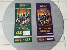 1999 Lot of (2) Kiss Psycho-Circus 3D includes one VIP Ticket PRAQUE
