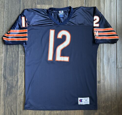 Vintage Champion Chicago Bears Erik Kramer Jersey Size 48 80s NFL