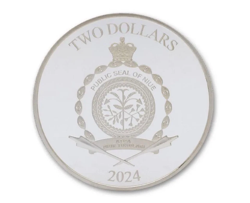 Moneda de plata a prueba de 1 oz Niue Warner Bros Scooby Doo Ruh Roo 2024 NGC 70 FR Foto 3 de 4