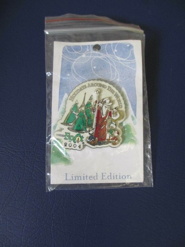 Disney Epcot HOLIDAYS AROUND WORLD XMAS 2004 SANTA GOOFY & DON NEPHEWS 3D Pin *