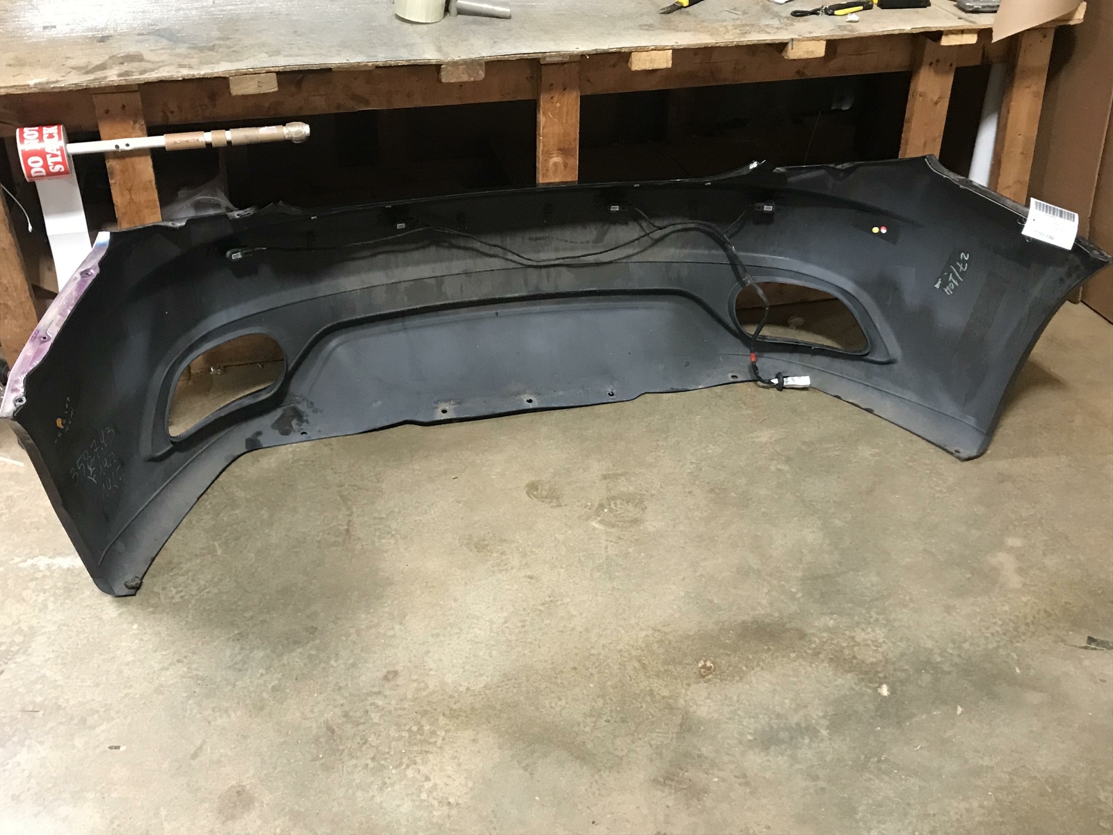 08-13 MASERATI GRANTURISMO REAR BUMPER COVER ASSEMBLY W/ PARKING SENSORS OEM