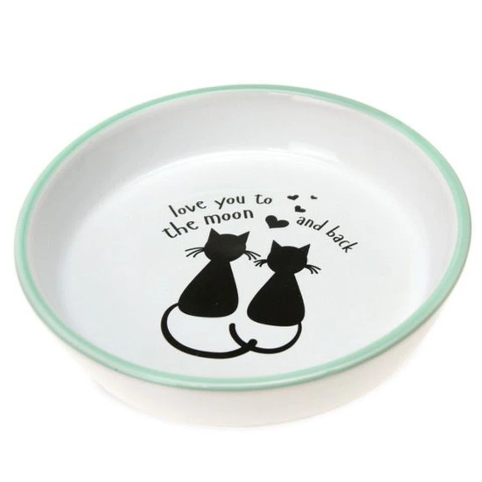 Karlie Katzennapf Cats handbemalt Keramik 16 cm Design Katzenbedarf - Bild 1 von 1