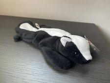 RARE 1995 TY Beanie Baby “Stinky” the Skunk MINT with PVC PELLETS!
