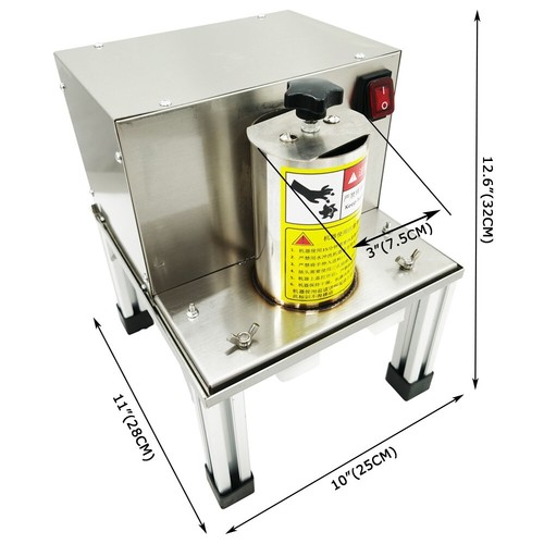 Máquina cortadora y cubitos eléctrica comercial de verduras y frutas 250 W - Imagen 17 de 19