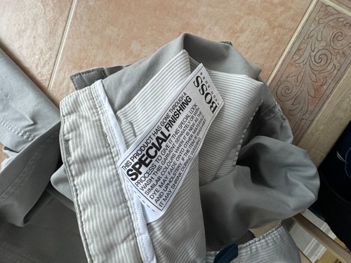 Zweimal getragen! Hugo Boss Stretch Rice Slim Fit Grau Hose Herren Gr. 36R - Bild 9 von 10