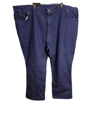 Long Haul Jeans Mens Denim Blue 54x26 Dark Wash Made in USA 75961F