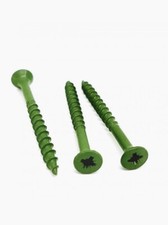 4.5mm x 60mm Decking screws green coated Qty 100.