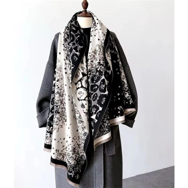 New Luxury Warm Simulated Winter Shawl Cashmere Pashmina Touch Unisex Bufanda UK
