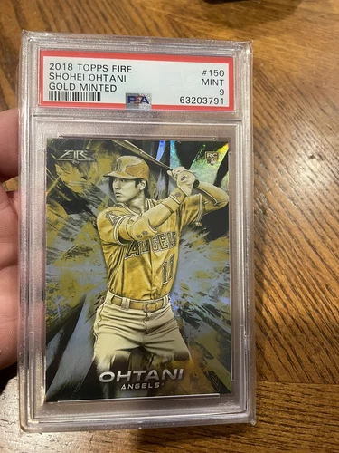 2018 Shohei Ohtani  Topps Fire Gold Minted SP RC #150  psa 9 🔥🔥