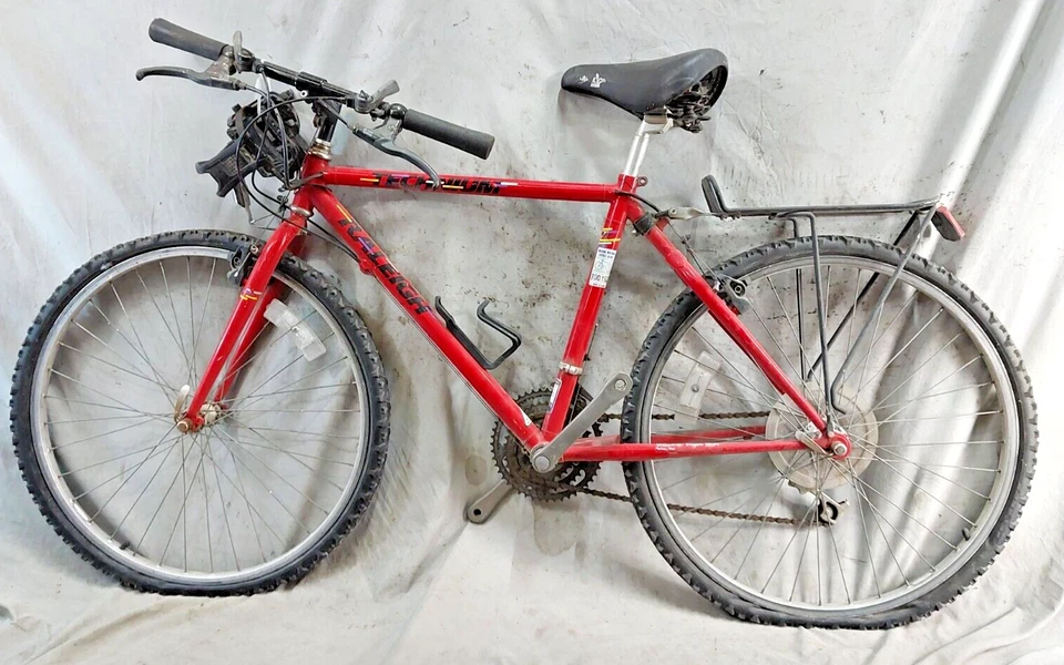 1985 Raleigh Technium The Heat Bicicleta MTB 19" Grande Hardtail Rígida Vermelha 26er Canti! - Imagem 2 de 4