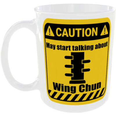 WING CHUN TASSE LUSTIG VORSICHT GESCHENK KAFFEE TEE TASSE SPRECHEND HOLZ SCHNULLER TRAINING