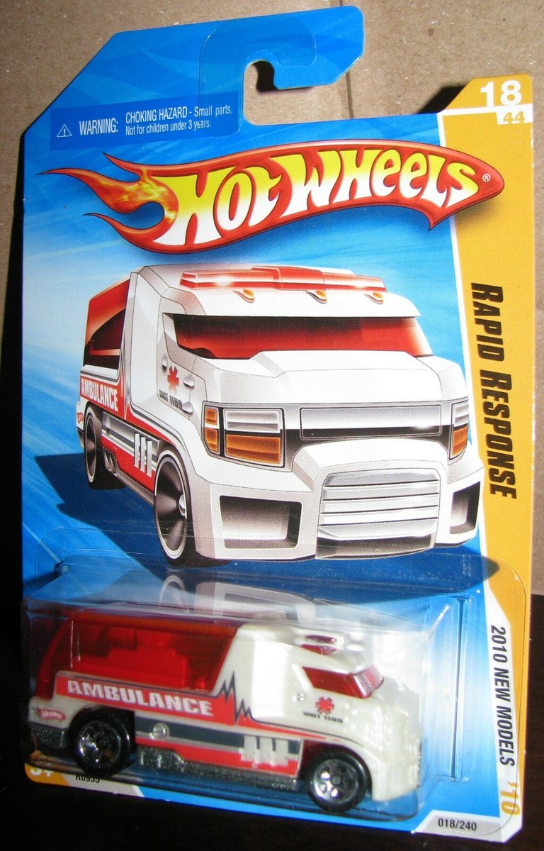 Hot Wheels 2010 New Models #18 Rapid Response White & Red