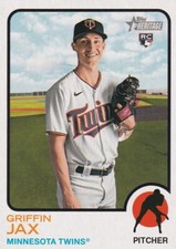 2022 TOPPS HERITAGE ROOKIE - GRIFFIN JAX RC - #268 MINNESOTA TWINS