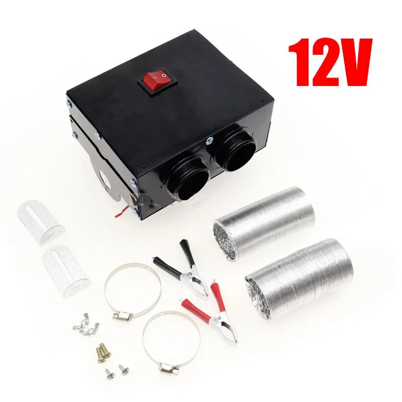 Kit Ventilador Calefacción Eléctrica Portátil Descongelador Calentador Parabrisas Coche 12V Foto 3 de 4