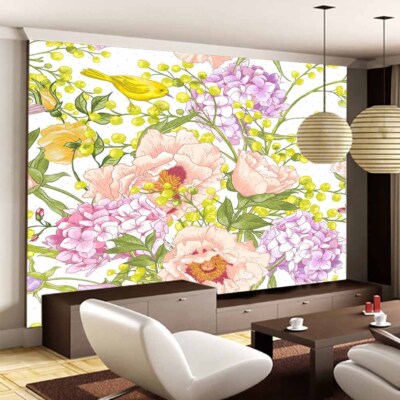 Rose Color Render 3D Full Wall Mural Photo Wallpaper Printing Home Kids Decor
