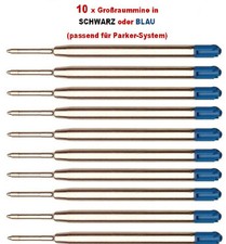10 x Metall Großraum-Mine, BLAU o. SCHWARZ f...
