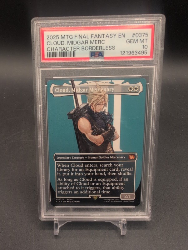 PSA 10 MTG Cloud, Midgar Mercenary Borderless. 