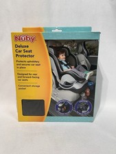 Nuby Deluxe Car Seat Protector, Black Mat for use Under Child's Car Seat
