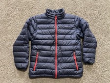 Patagonia Kids Down Sweater sz Large 12 Navy Blue Insulated Coat Jacket