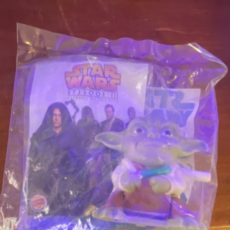 Burger King Star Wars Kids Meal Toy Yoda Episode III Sealed Bag 2005 Vintage