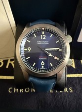 Bremont U2-BL-R-S Pilot Watch – Silver Case Blue Dial Barrel & Strap – Brand New