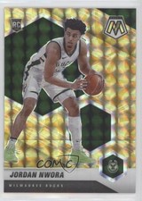 2020-21 Panini Mosaic Rookie Reactive Yellow Prizm Jordan Nwora #219 11vc