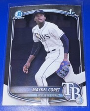 2025 Bowman Chrome Prospects #BCP-240 Maykel Coret Base Tampa Bay Rays Baseball