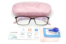 Women Anti Blue Light Glasses Block Eye Strain Glare with Case Tester, Gaming...