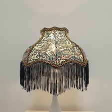 Cloth Lampshade Table Lamp Shade with Tassels Fringe Decorative Easy