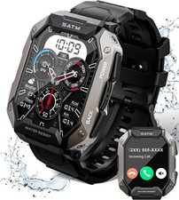 Smart Watch for Men Answer/Make Call Waterproof HR/Blood Oxygen/Sleep Monitor