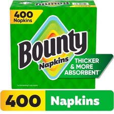 Everyday Disposable Paper Napkins, White, 400 Count