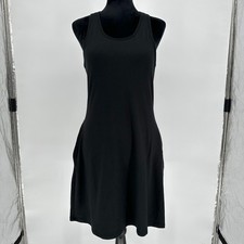 Eddie Bauer Black Athletic Sports Bra Dress Pockets Stretchy Women's M