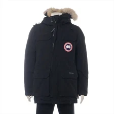 Canada Goose Cotton Down jacket L/G Men's Black  4567JM Griffin Removable fur Th