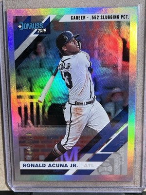 2019 Panini Donruss - Ronald Acuña Jr. #87 Career Stat Line First and Last Name