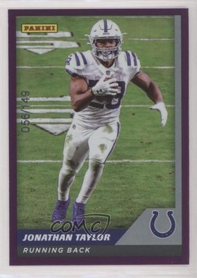2021 Panini NFL Sticker & Card Collection Purple 56/149 Jonathan Taylor #39 9hx
