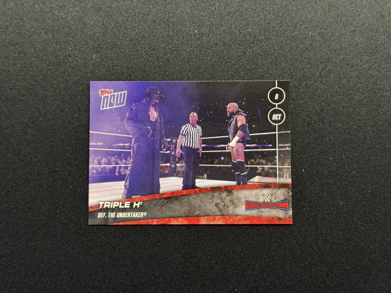 Triple H Def. The Undertaker 2018 Topps Now WWE #59 SP Show Show-Down