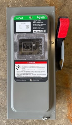 Square D VHU361 Heavy Duty Safety Switch 30A 3-Pole 600V