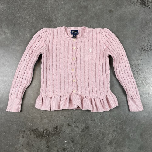 Polo Ralph Lauren Sweater Youth 6 Knit Button Up Long Sleeve Preowned