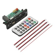 6W Bluetooth Amplifier MP3 Decoder Board Microphone Car Mp3 Player USB9752