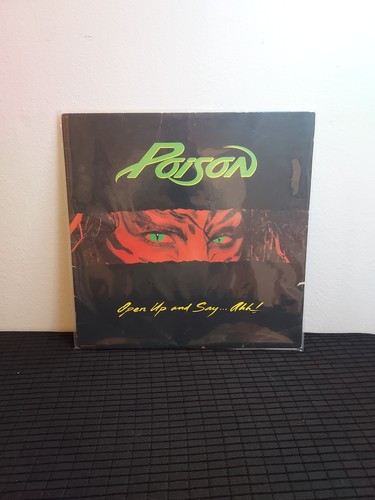 Poison~Open Up And Say...Ahh! LP~1988 Captitol Records~ Censored Cover