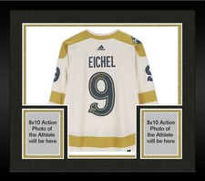 Framed Jack Eichel Golden Knights Signed 2024 Winter Adidas Authentic Jersey