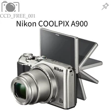 Nikon COOLPIX A900 Digital Camera 20MP 16x Optical Zoom Auto Power Save Silver
