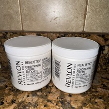 2 Revlon Realistic Conditioning Creme Relaxer No Base Formula REGULAR 15 oz