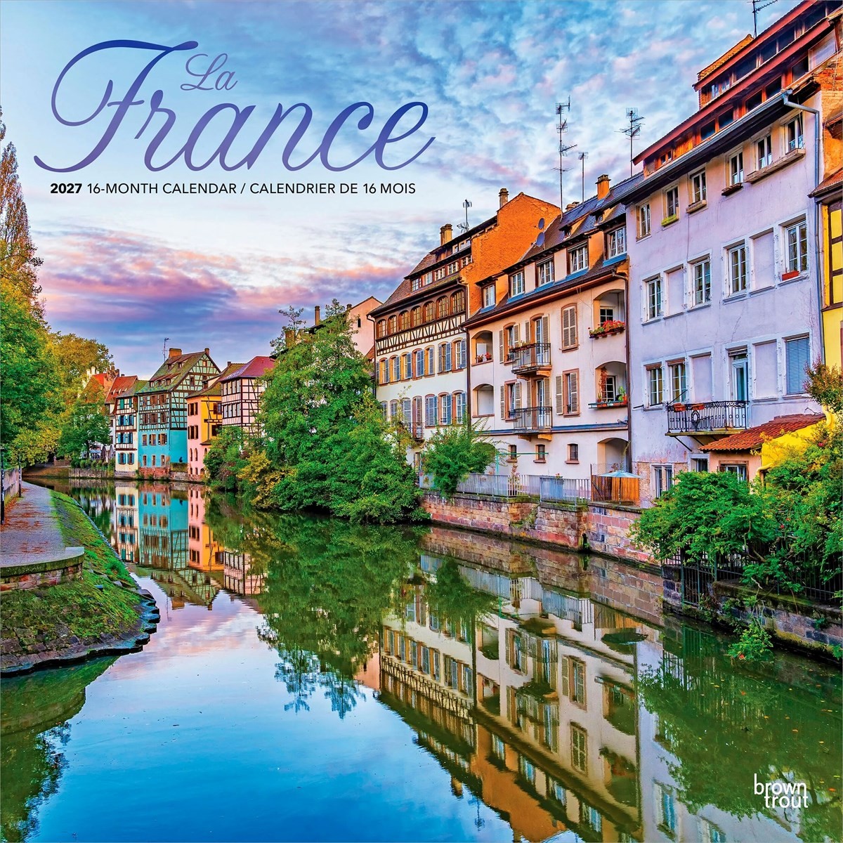 France La France 2027 Square Flap ENGLISH FRENCH FOIL by Browntrout (Calendar) - Image 3