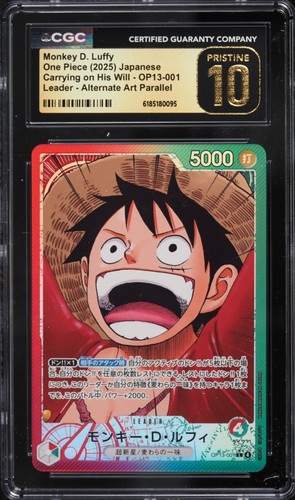 Monkey.D.Luffy (Alternate Art) graded CGC 10 for sale on eBay