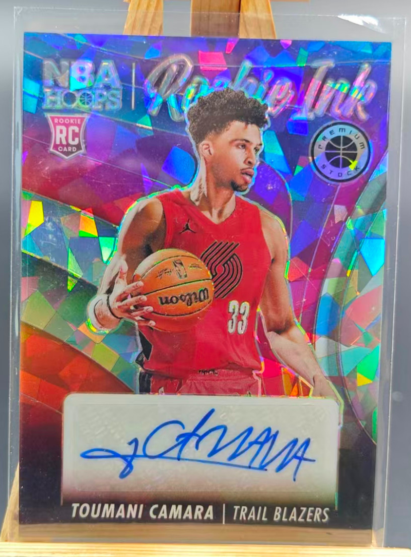 Toumani Camara 2023-24 Panini Hoops Auto Rookie Ink Ice RC Blazers #RI-CAM