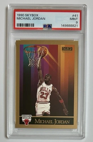 Michael Jordan 1990-91 Skybox PSA 9 Mint Chicago Bulls NBA Card #41
