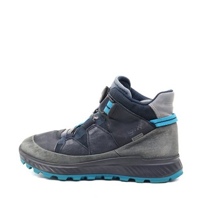 ECCO Damen Wanderschuh Gore-Tex Blau Grau Leder Textil BOA-System Outdoor EU 37