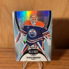 Olivier Rodrigue 2025-26 Allure Rookie Rainbow #124 Edmonton Oilers NHL Card